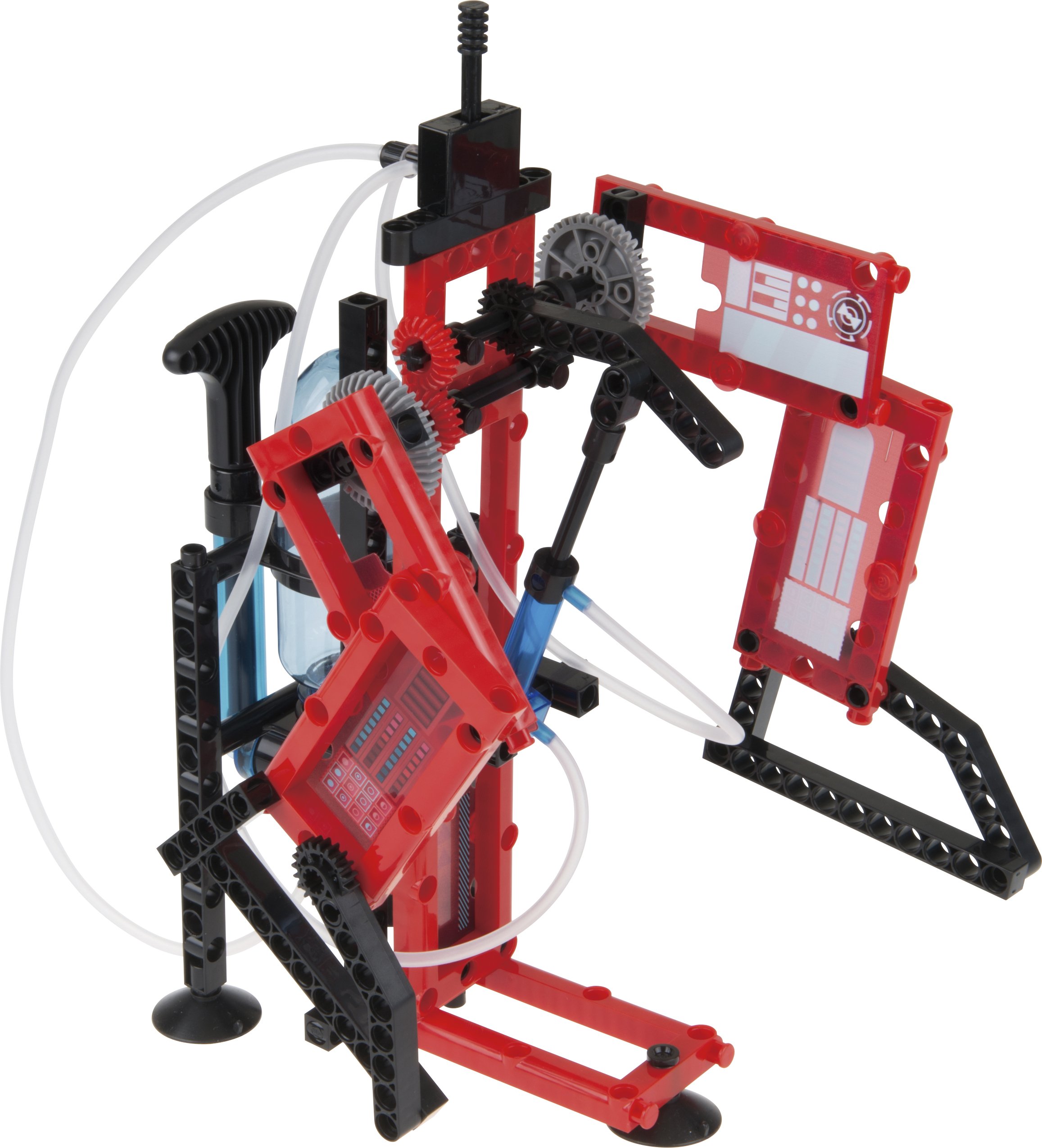 Thames & Kosmos Mechanical Engineering: Robotic Arms STEM Experiment Kit | Build 6 Pneumatic Machines | Robotic Claw, Exoskeleton Arms & More | Explore Air Pressure & Robotics | Ages 7+