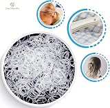 Cosy Companions 240x Small Clear Hair Bands 30mm x 2mm Elastic Ties view 7