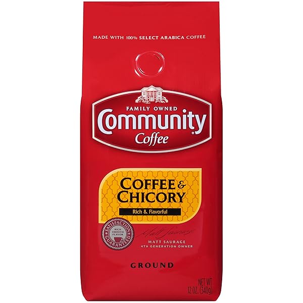 COMMUNITY COFFEE, COFFEE AND CHICORY, 12-OUNCE BAGS (PACK OF 3)