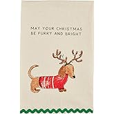 Mud Pie Christmas Pet Towels, May Your, 26" x 16 1/2"