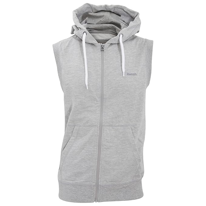 Bench Mens Inclusive Zip Up Sleeveless Hoodie Clothing