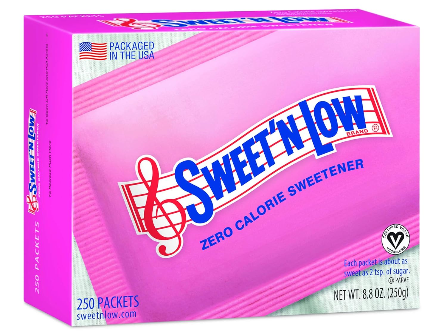 Sweet'N Low Sweetener, 250 Count Packets (Pack of 8) Grocery & Gourmet Food