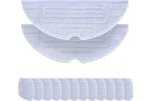 ANDONGO 12 Pcs Mop Cloth Pad for Roborock S7 / S7+ / S7 MaxV / S7 MaxV Plus / S7 MaxV Ultra / S7 Pro Ultra / S8 / S8+ Robot Vacuum Microfiber VibraRise Mopping Pad Replacement Accessory (Blue Gray)