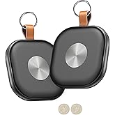 Air Tracker Tags, Key Finder Works with Find My App (iOS Only), Bluetooth Tracker for Keys, Luggage, Suitcases, Key Finder Locator with Sound, Worldwide Tracking Tags, Replaceable Battery-2 Pack