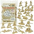 BMC Plastic Army Women - 36pc Tan Female Soldier Figures - Made in USA
