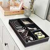 GORESE Leather Valet Tray - Organiser Box for Keys, Coins, Jewellery view 5