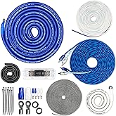 CT Sounds 1/0 Gauge OFC Complete Amp Wiring Install Kit, AMPKIT-0GA-ELITE