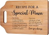 Gleevara Bamboo Cutting Board for Mum – Handmade Gift from Daughter Son