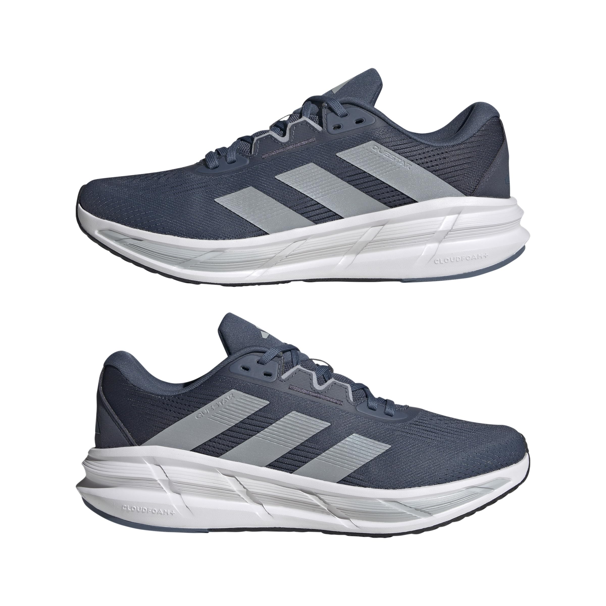 adidas Herren Questar 3 Running Shoes, Preloved Ink/Halo Silver/Shadow Navy, 42 EU 6
