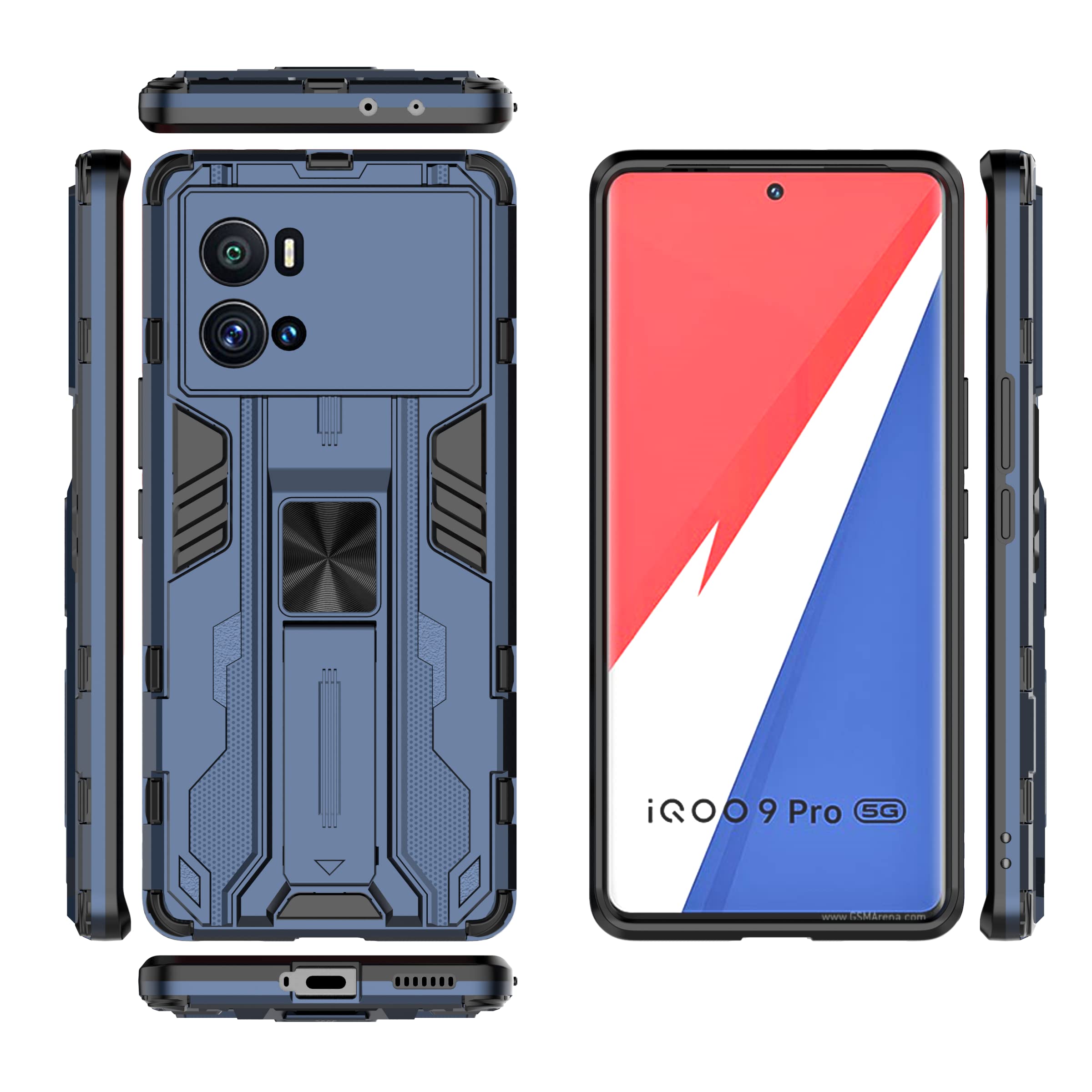 Compatible with Vivo iQOO9 Pro 5G Case,Built-in