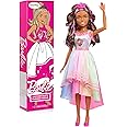 Barbie 28-inch Best Fashion Friend Unicorn Party Doll and Accessories, Brown and Pink Hair, Kids Toys for Ages 3 Up, Amazon Exclusive by Just Play