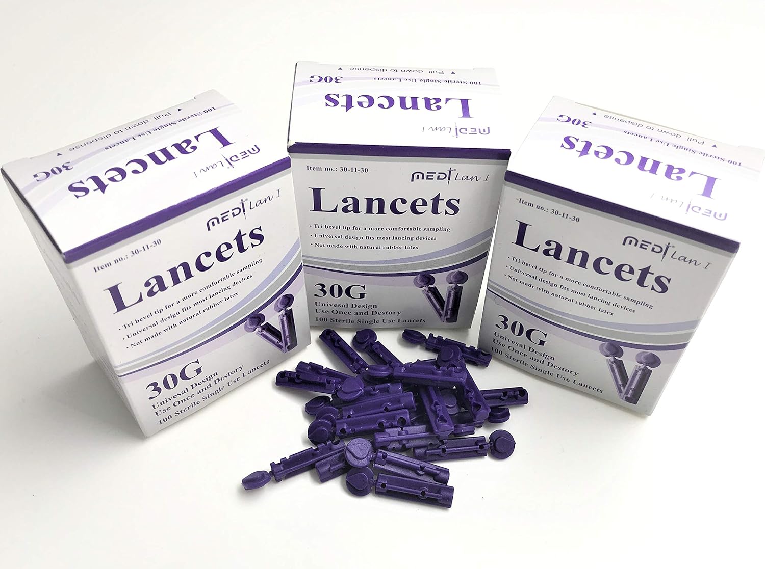 Medt LAN I 30G Twist Off Lancets for Blood Testing 300 Lancets: Health & Personal Care