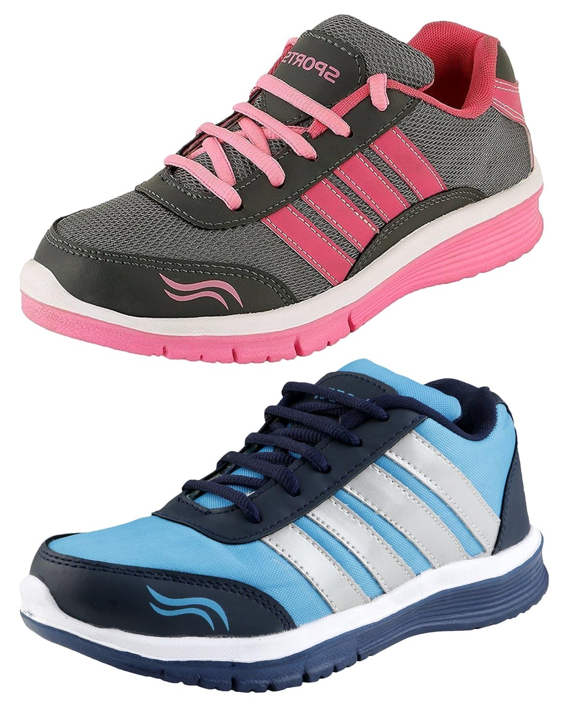 ethics women combo pack of 2 designer sports shoes