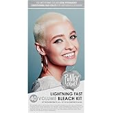 Punky Colour Lightning Fast 40 Volume Hair Bleach Kit | Hair Lightener &amp; Toner for Blonde Coloring, Quick &amp; Easy to Use for At-Home DIY Bleaching Transformation