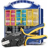 haisstronica 380PCS Heat Shrink Wire Connectors with Crimping Tool | Removable Refillable Bins, 22-10AWG Crimper, Boat and Trailer Repairs, 3:1 Adhesive-Lined, Electrical Connectors Kit