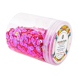 Mandala Crafts 20000 Hot Pink Sequins for Crafts