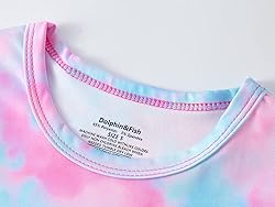 Dolphin&Fish Kids Short Pjs Girls Summer Pajamas