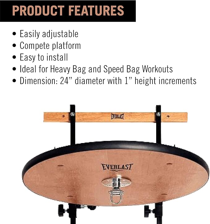everlast adjustable speed bag platform