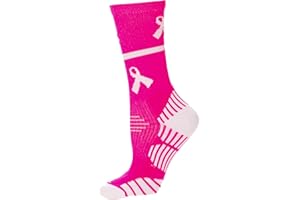 CUSTOM SOCKS INK CSI Performance Breast Cancer Awareness Crew Socks