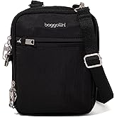 Baggallini Securtex® Anti-theft Mini Everything Crossbody Bag, 6.3"x8.25" Rfid, Locking Zippers & Cut-resistant Strap