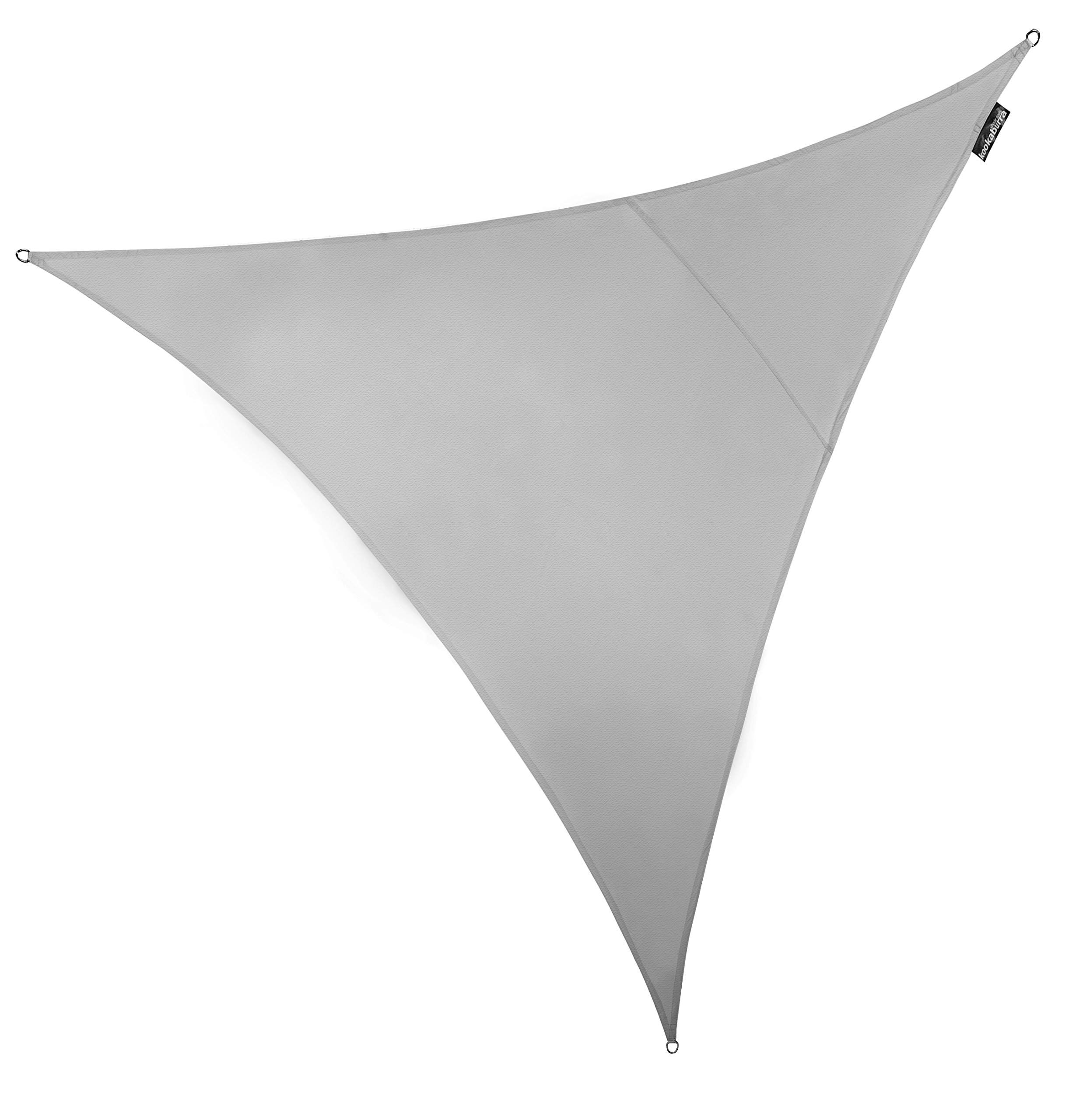 Kookaburra Waterproof Garden Sun Shade Sail Canopy in Silver 98% UV Block (5m Triangle)