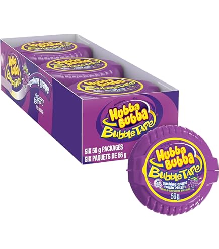 Hubba Bubba Mega Long Snappy Strawberry Tape 56g - View #2