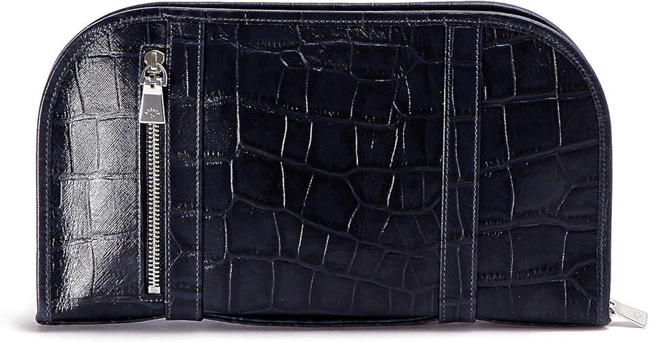 Amazon アニアリ クラッチバッグ 型押しクロコダイル Double Embossed Leather 12 Navy Aniary アニアリ クラッチ セカンドバッグ