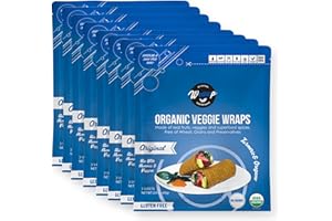 WrawP Mini Veggie Wraps - Original (8 Pack) | Wheat-Free Gluten Free Paleo Wraps Non-GMO Vegan Friendly Plant-Based Made in the USA