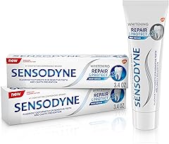 Sensodyne Repair and Protect Whitening Toothpaste, Toothpaste for Sensitive Teeth and Cavity Prevention, 3.4 oz (Pack of 2)