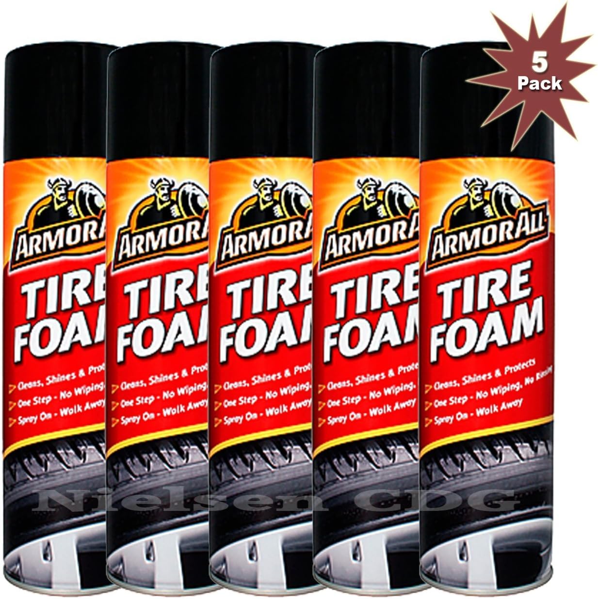 Armor All Tire Foam Cleaner 5x500ml = 5pk Amazon.co.uk Car & Motorbike