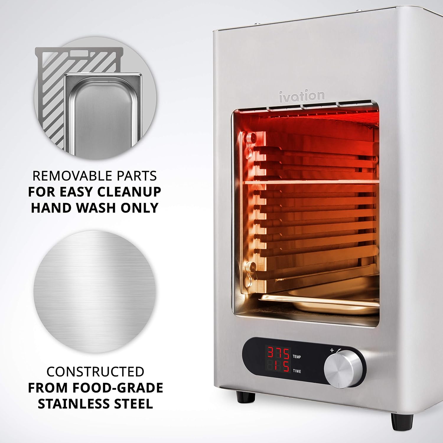 Review Ivation Electric Infrared Steak Grill Indoor/Outdoor Broiler