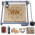 SCULPFUN S30 Ultra 11W Large Laser Engraver with Smart Air Assist and Extension Kit 600x 600mm(23.6"x 23.6") Working Area, High Accuracy Laser Engraving Machine, Laser Cutter for Wood, Metal, Acrylic