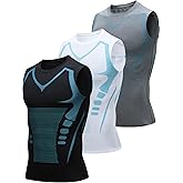 Mens Tank Tops,Sport Running Dry Fit Gym Shirt, Wicking Athletic Mesh Breathable Muscle Tee Workout Sleeveless Shirts