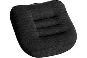 Car Booster Seat Cushion, Car Booster Cushion Office Mat, Car Seat Pad Heightening Height Boost Mat Portable Breathable Mesh, Ideal for Car Office,Home, Used All The Year, Black 15.7x15.7x4.7inch