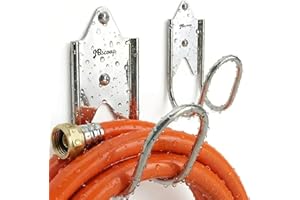JBscoop Stainless Steel Garden Hose Hanger (Set of 2), for Garden Hose Holder, Rust Free Hose Holder Wall Mount, Heavy Duty W