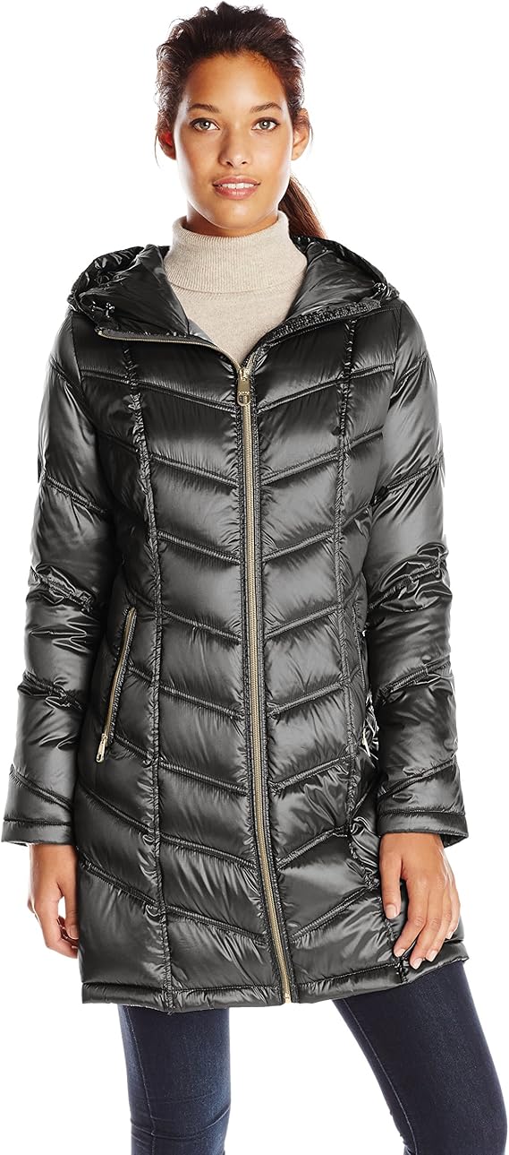 packable down jacket mid length