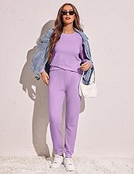 Ekouaer Women's Pajama Sets Casual 2Pcs Sleepwear