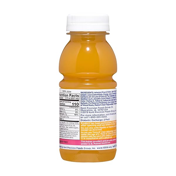 THICK-IT CLEAR ADVANTAGE THICKENED ORANGE JUICE BLEND – MILDLY THICK/NECTAR, 8 OZ BOTTLE