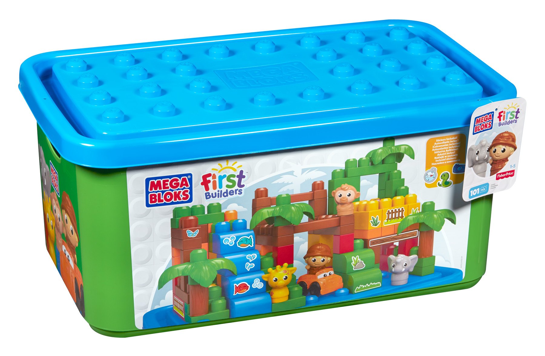 Mega Bloks Large First Builders Tub Town Safari