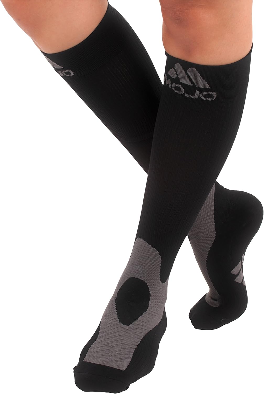 Mojo Compression Socks for Men & Women 20-30 mmHg Home Gym Medical Recovery Graduated Support Stockings for Varicose Veins & Edema Black Medium: Health & Personal Care