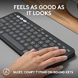 Logitech Pebble Keys 2 K380s Multi-Device Bluetooth Keyboard UK QWERTY Graphite view 6