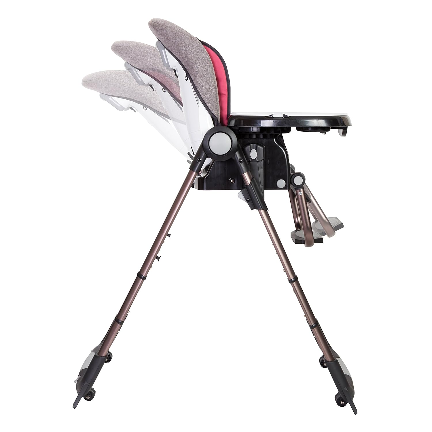 baby trend go lite 5 in 1 feeding center rose gold