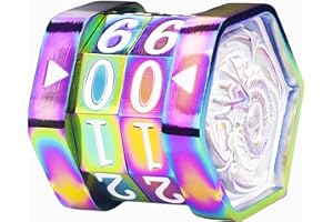 UONUOT Metal MTG Life Counter, Life Counter MTG, Magic Life-Counters Gift Box Packaging Suitable for Board Games, Card Games, Compatible with MTGs and TTRPG(Colorful_White)