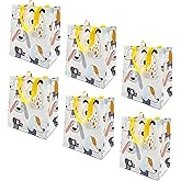 Earthwise Reusable Shopping Bags Extremely Durable Multi Use Large Stylish Fun Foldable Water-Resistant Totes Design - Friends (Pack of 6)