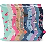 fenglaoda Compression Socks for Women Men, Graduated Compression Support Circulation Socks for Nurses