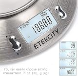 Etekcity Electronic Kitchen Scale with Stainless Steel Bowl 5kg 11lb view 5