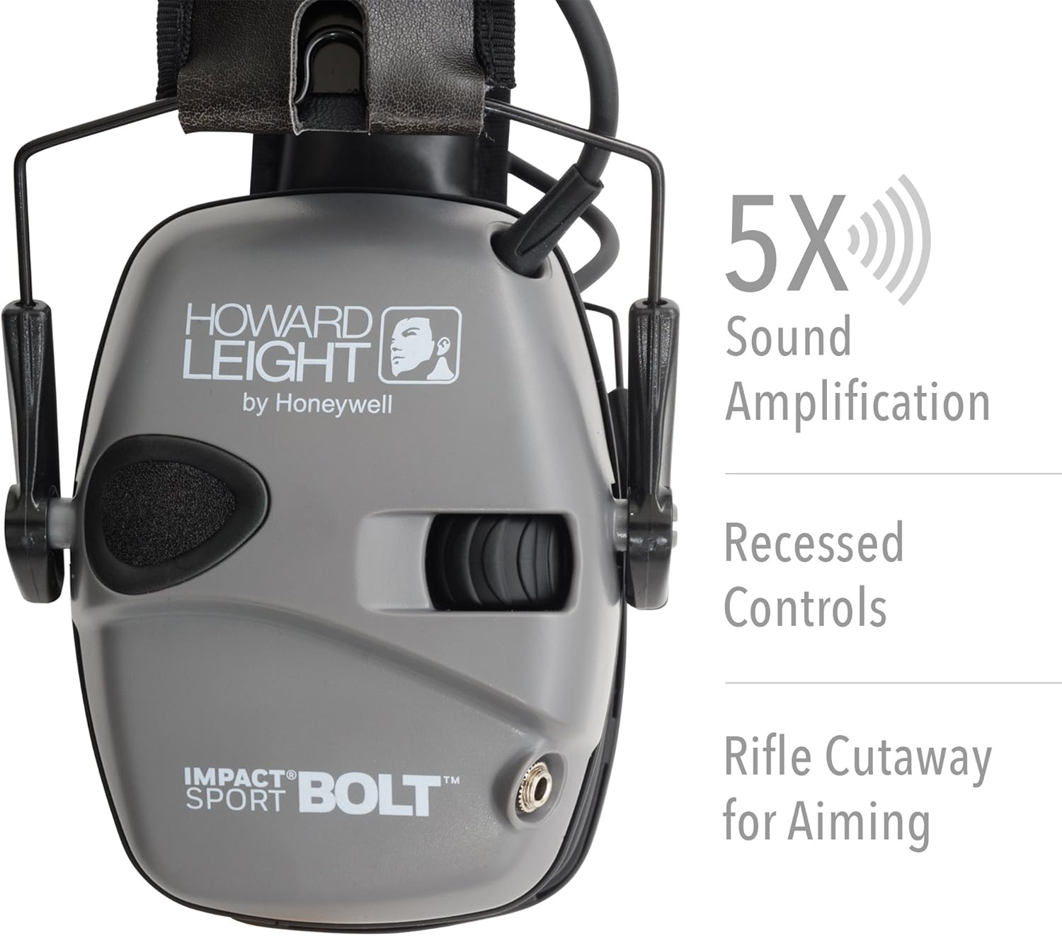 Howard Leight Impact Sport Bolt Digital Electronic Shooting Earmuff, Gray: Home Improvement