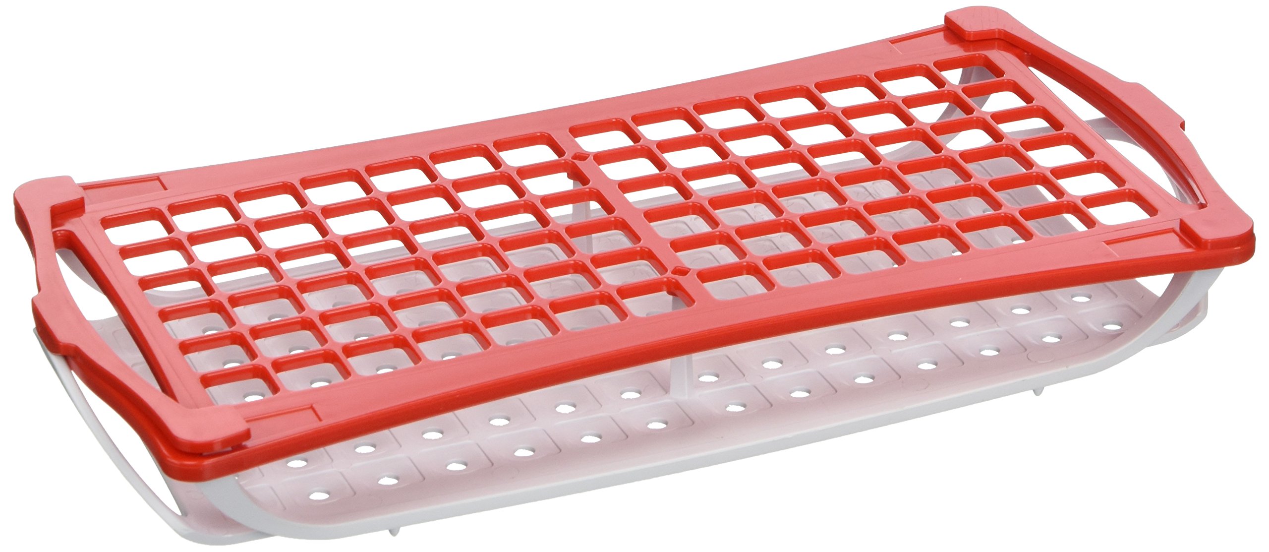 Camlab Plastics RTP/7020-R 2 Tier Rack for 13 mm Tubes, Red