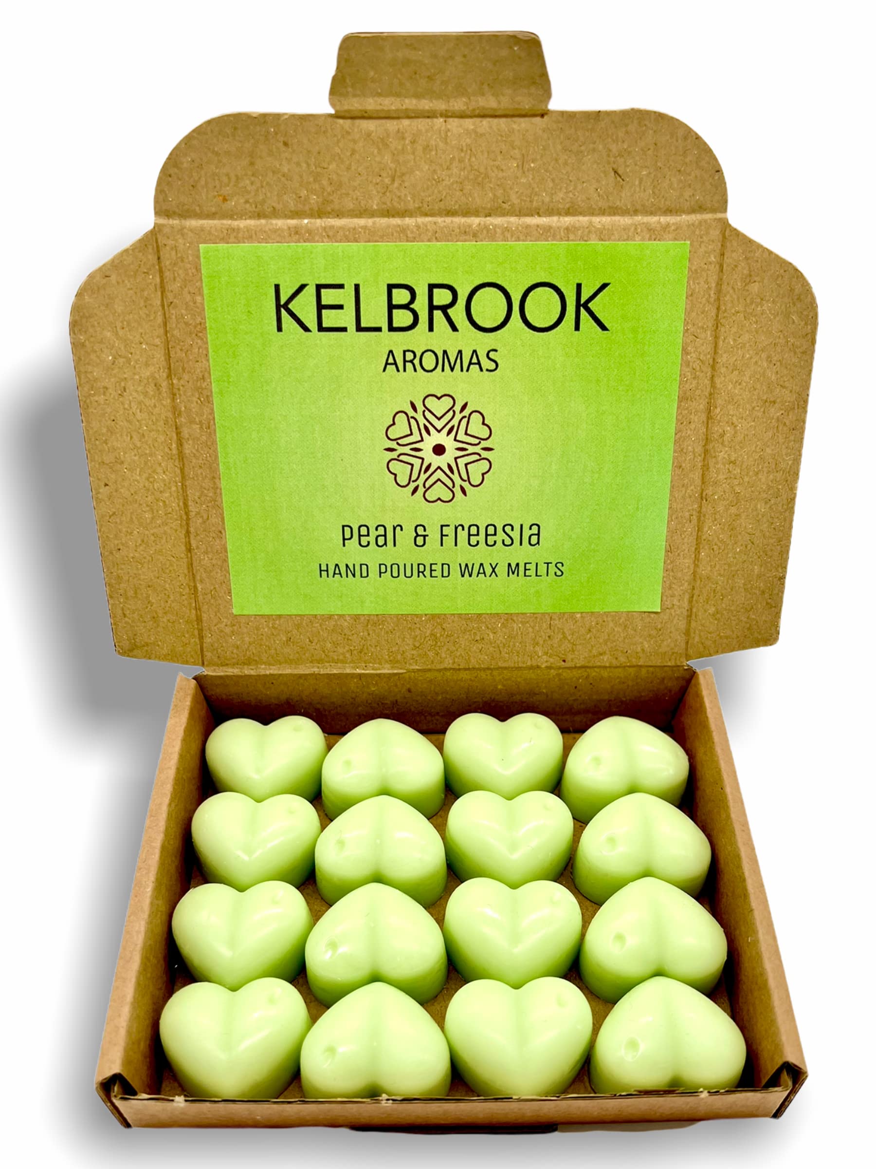 Wax Melts - Pear and Freesia | 16 Pack | Strong Scented | Made in the UK | Plastic Free | Vegan โ image 1