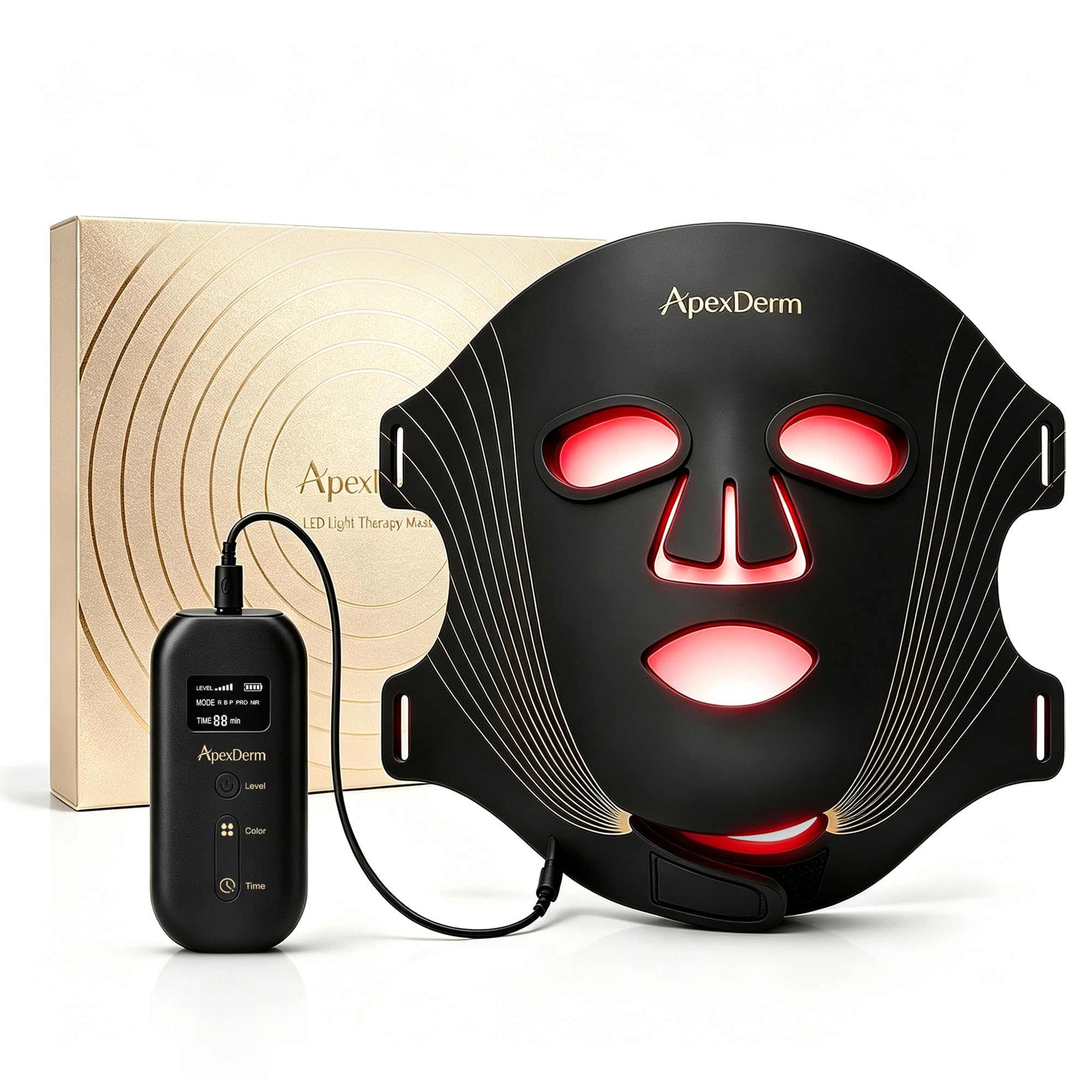 Red Light Therapy Mask, FDA-Cleared, Dual NIR, Birthday Gifts for Women